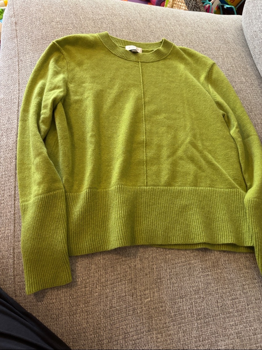 Women’s Crewneck Sweater in Olive Green